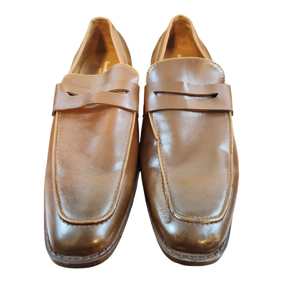 Goodfellow & co men's sanford brown penny loafer sz 7 business casual shoes - Picture 1 of 14